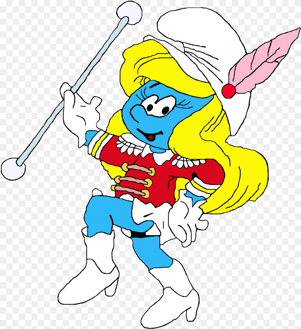 Smurfette Marching Band Cartoon, Baby, Person, Face, Head Free Transparent Png