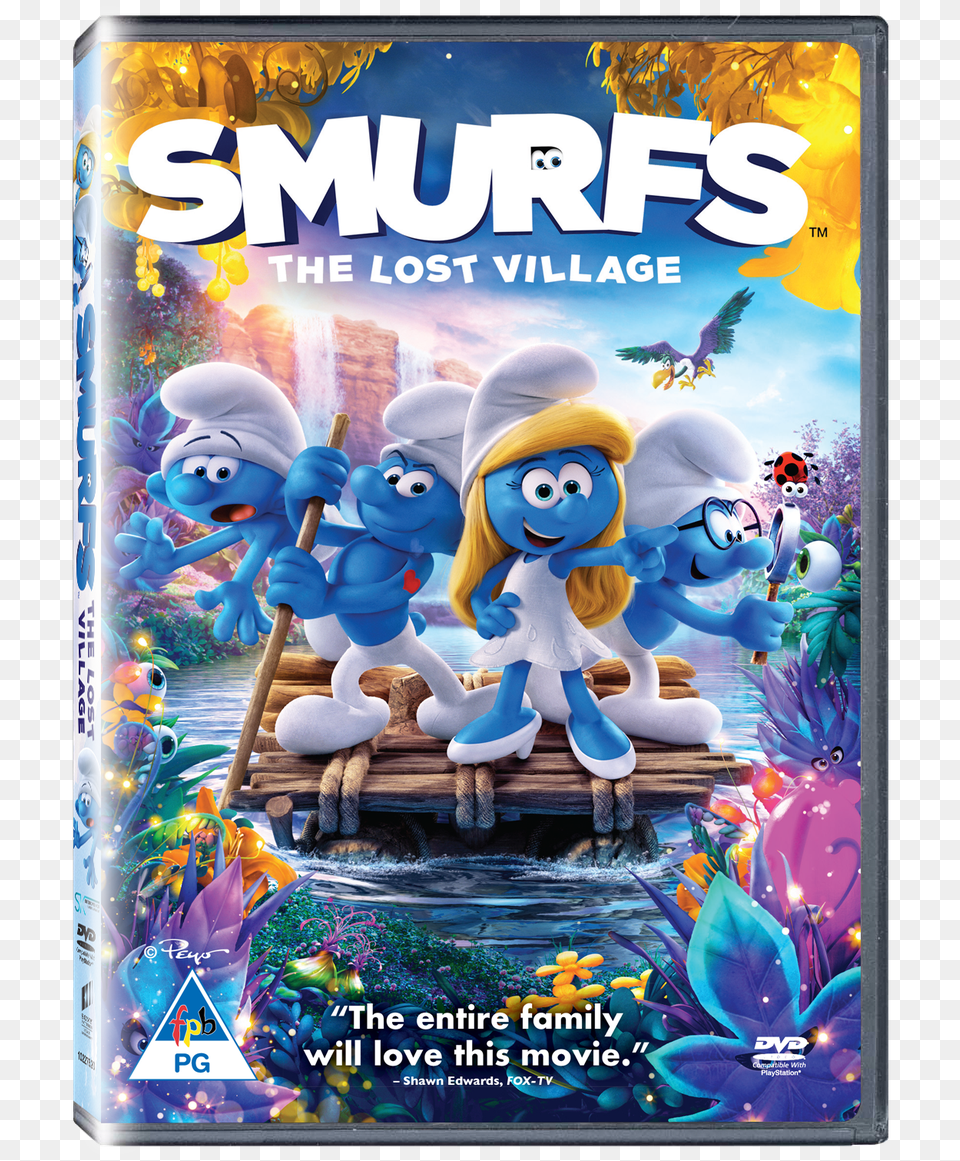 Smurfs The Lost Village Blu Ray 3d, Advertisement, Poster, Animal, Bird Png