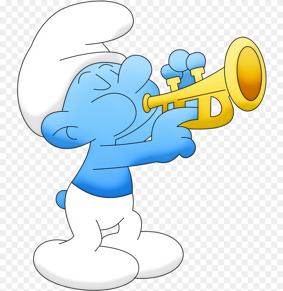 Smurfs The Smurfs, Brass Section, Horn, Musical Instrument, Trumpet Free Transparent Png