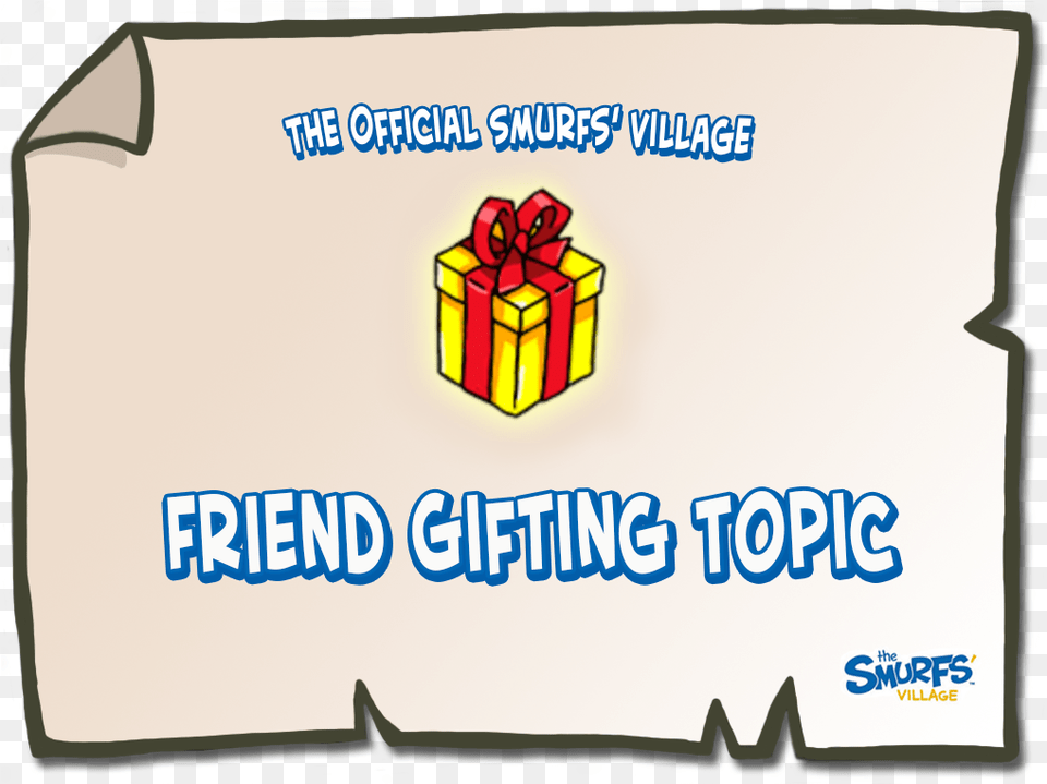 Smurfs Village Friend Gifting Topic Illustration, Text Free Transparent Png