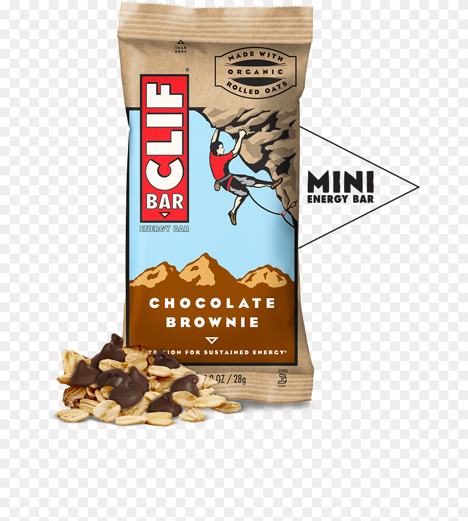 Snack Bar Nutrition Clif Bars Protein Snacks Chocolate Brownie Clif Bars, Baby, Person, Advertisement, Food Png Image