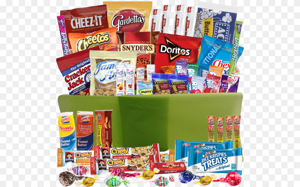 Snack Favorites Care Package Packed With 54 Loved By Snacks For Soccer Game Boyfriend, Food, Sweets, Candy, Person Png