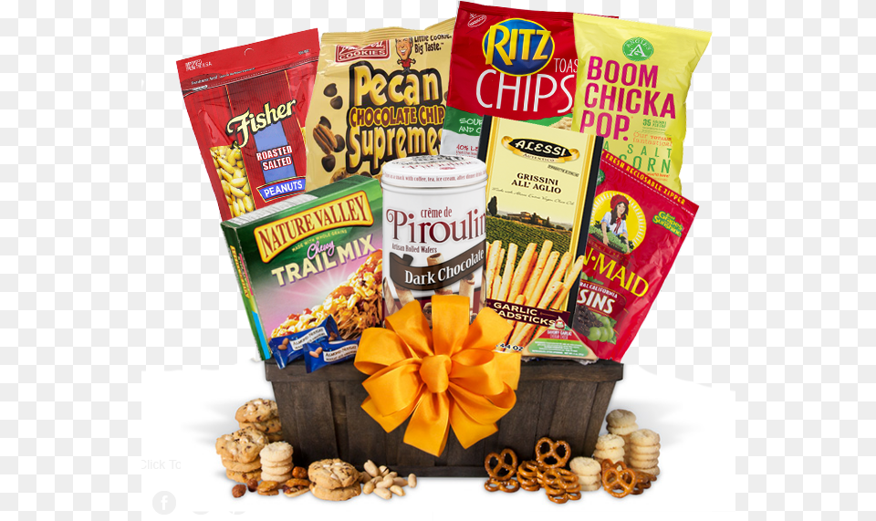 Snack Gift Basket, Food, Person, Nut, Plant Png