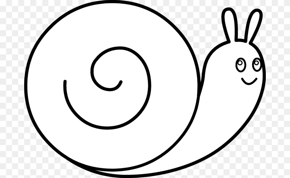Snail Black And White Clipart, Spiral, Animal Free Png Download