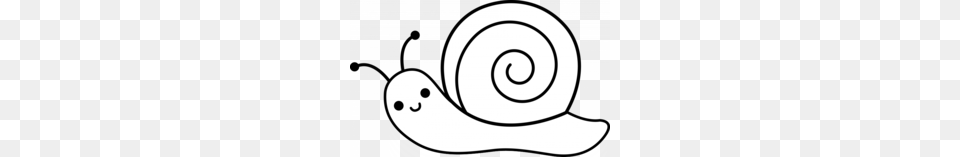 Snail Black And White Clipart White Garden Snail Clip Art, Animal, Invertebrate Free Png Download