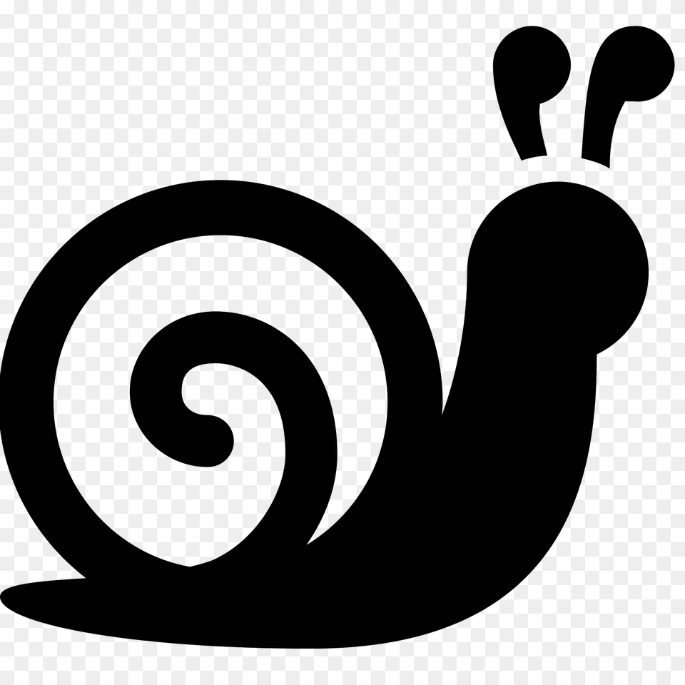 Snail Icon, Gray Png Image