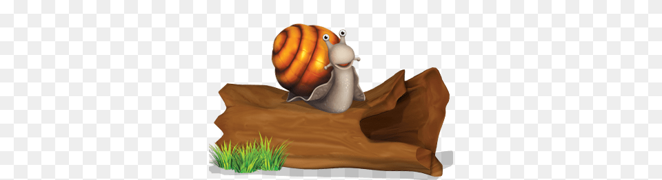 Snail On A Tree Trunk, Animal, Invertebrate Free Transparent Png