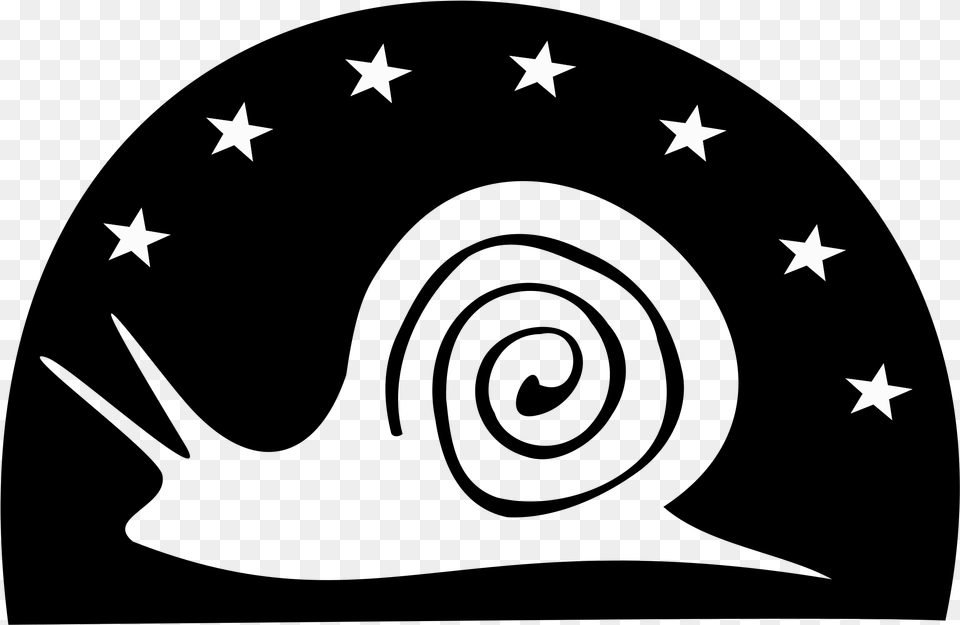 Snail Silhouette Clip Arts Bandera De Santiago Veraguas, Star Symbol, Symbol, Nature, Night Free Png