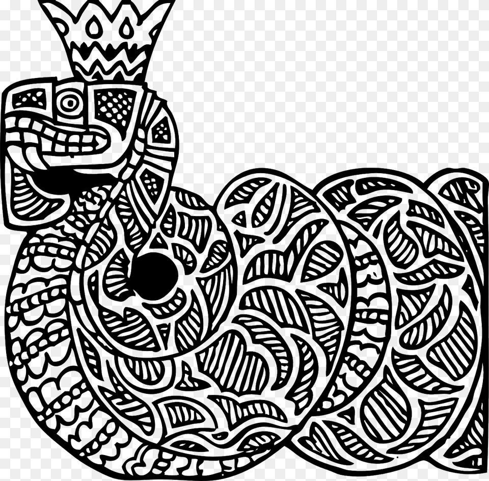 Snake Art, Doodle, Drawing, Pattern Png Image