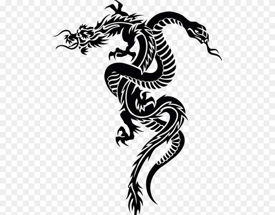 Snake Chinese Dragon Serpent Tattoo Png