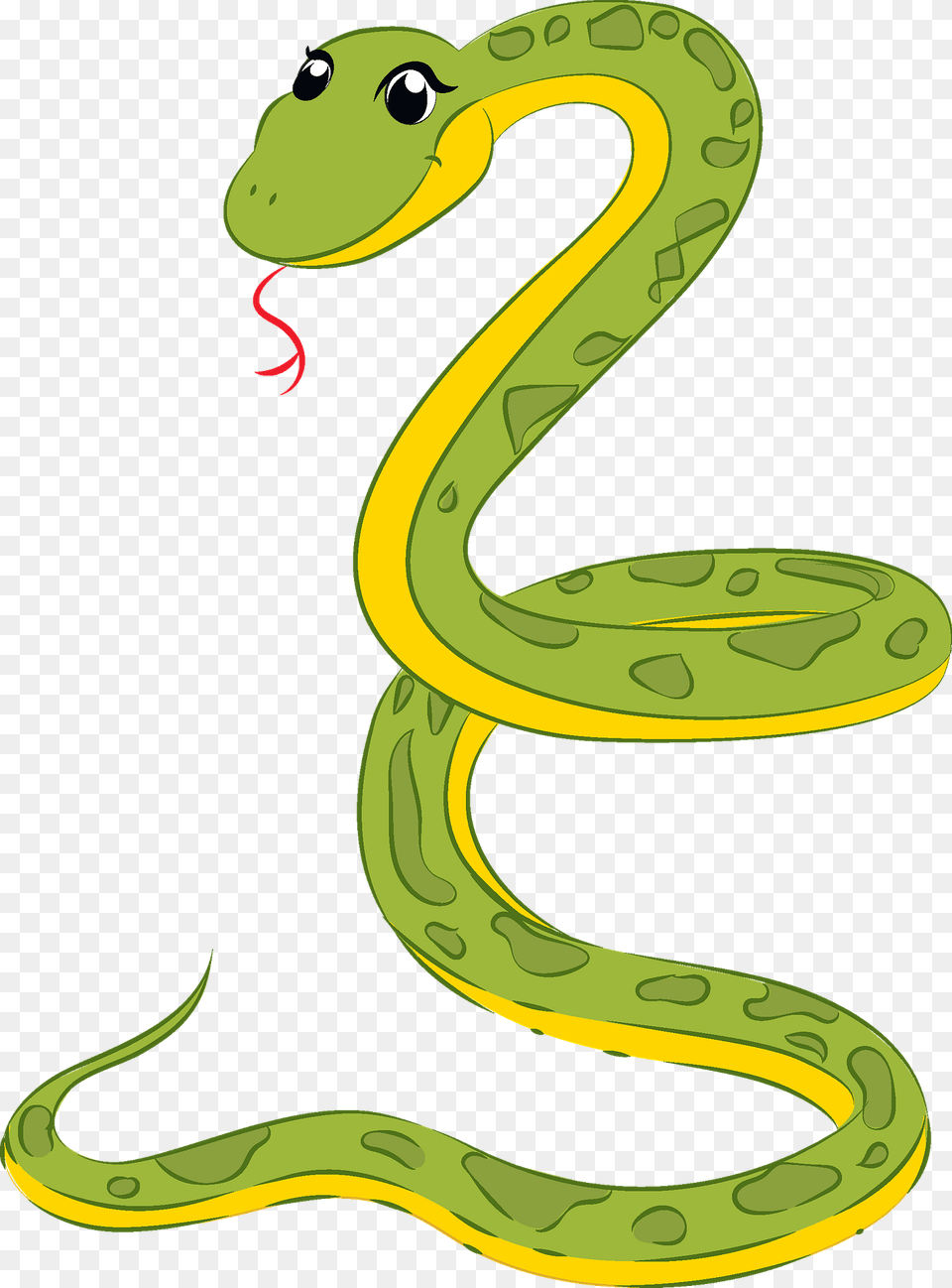 Snake Clipart, Animal, Reptile, Green Snake Png