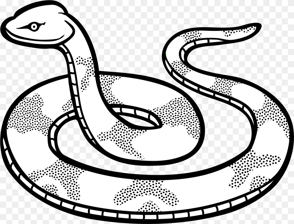 Snake Clipart Black And White Simple Black Mamba Drawing, Animal, Reptile, Fish, Sea Life Free Transparent Png