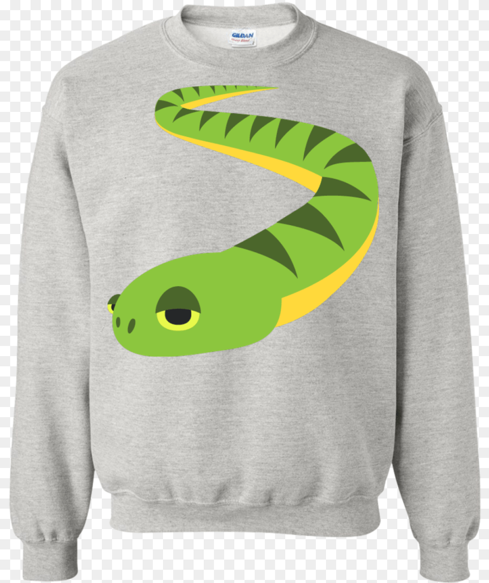 Snake Emoji, Sweatshirt, Clothing, Sweater, Knitwear Free Png