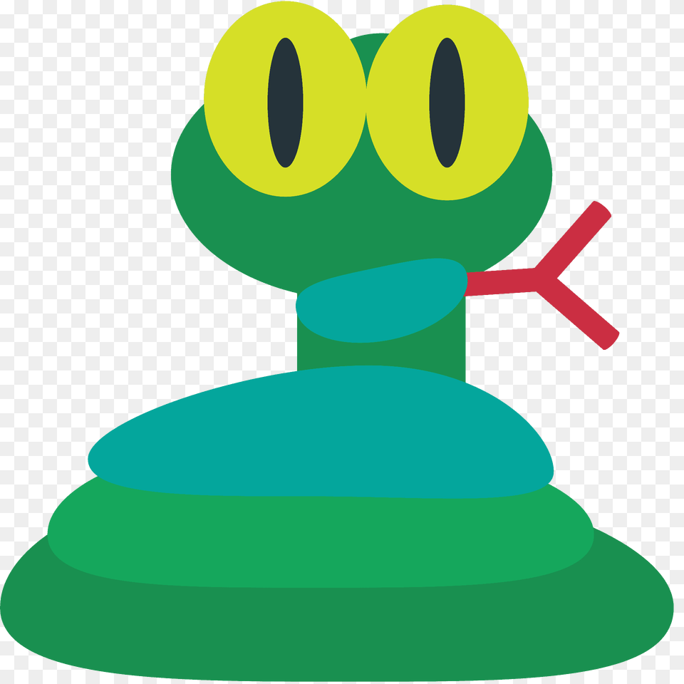 Snake Emoji Clipart, Green, Alien Free Png