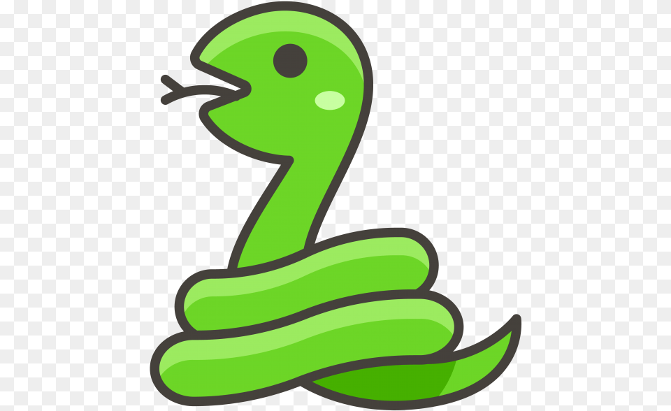 Snake Emoji Icon Snake Emoji, Green, Animal Png