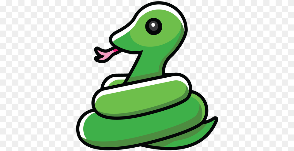 Snake Emoji Transparent Emoticons Apple Snake, Green, Animal Png Image
