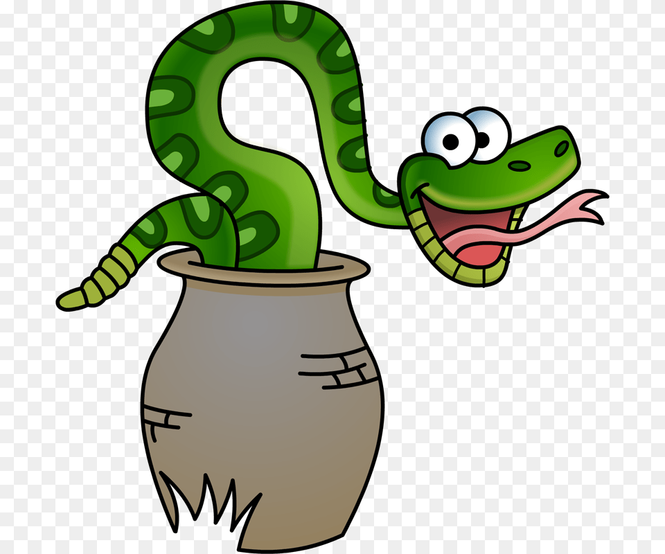 Snake In A Basket Snake In Basket Clipart, Animal, Reptile, Green Snake Png