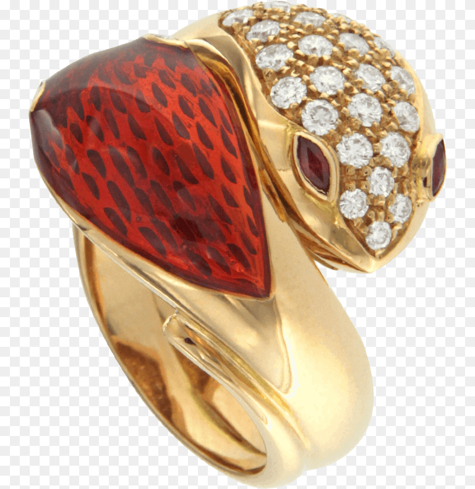 Snake Ring In Rose Gold With Ancient Enamel Work Solid, Accessories, Jewelry, Gemstone, Diamond Png