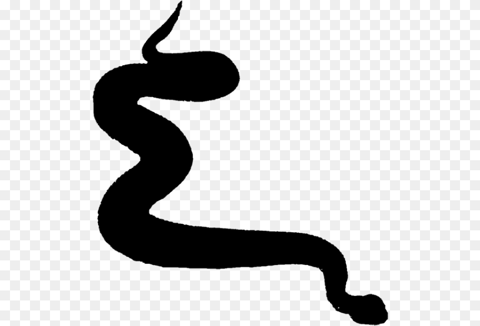 Snake Silhouette Illustration, Gray Png Image