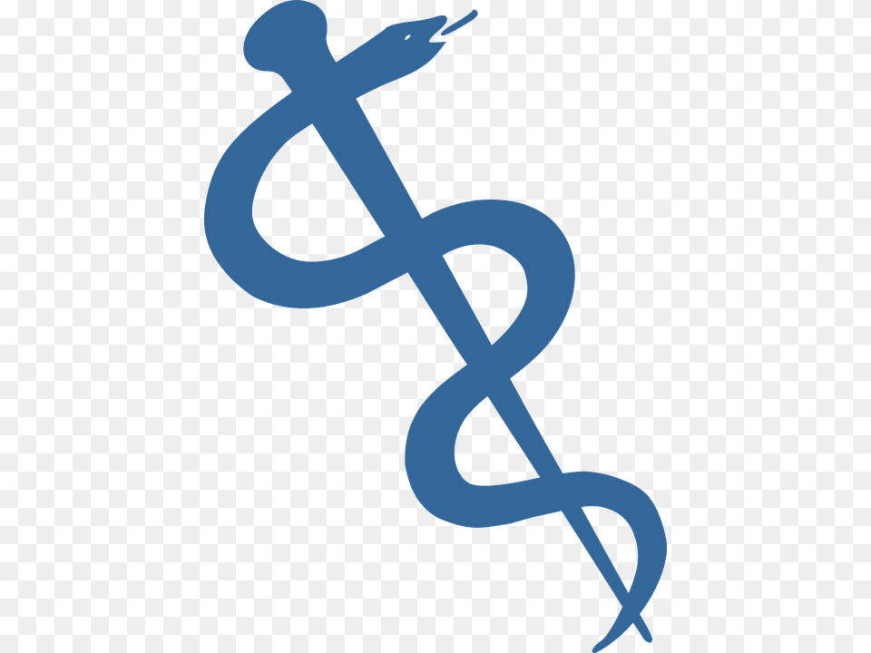 Snake Staff Symbol Caduceus Medicine Medical Rod Of Asclepius Logo Red, Weapon Free Transparent Png