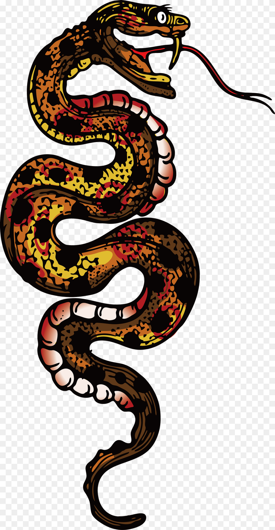 Snake Tattoo Clipart Boa Constrictor Snake Transparent Snake Logo Viper, Animal, Reptile Png Image