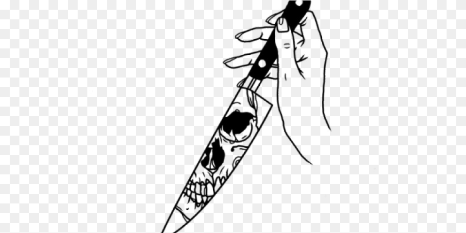 Snake Tattoo Clipart Transparent Tumblr Transparent Tattoo, Weapon, Blade, Knife, Dagger Png