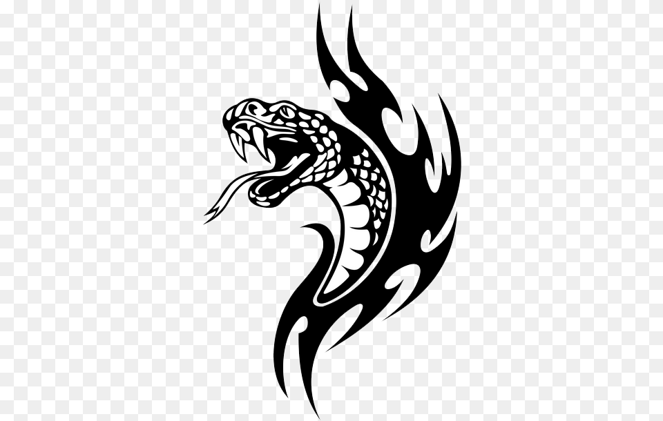 Snake Tattoo Tribal Snake Tattoo Designs Free Png Download