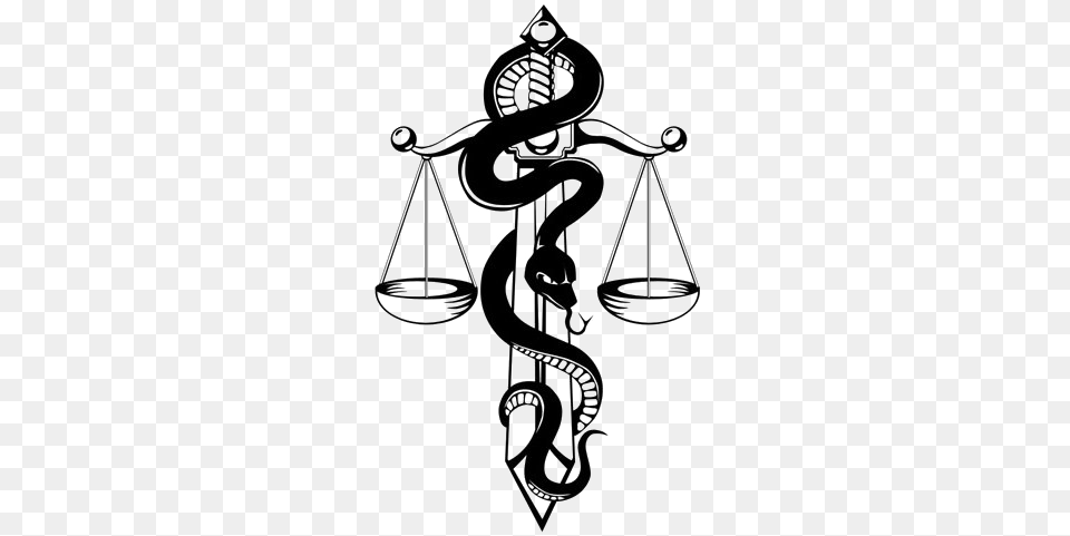 Snake Tattoo Image Transparent Background Scales Of Justice Tattoo Design, Text, Cross, Symbol Png