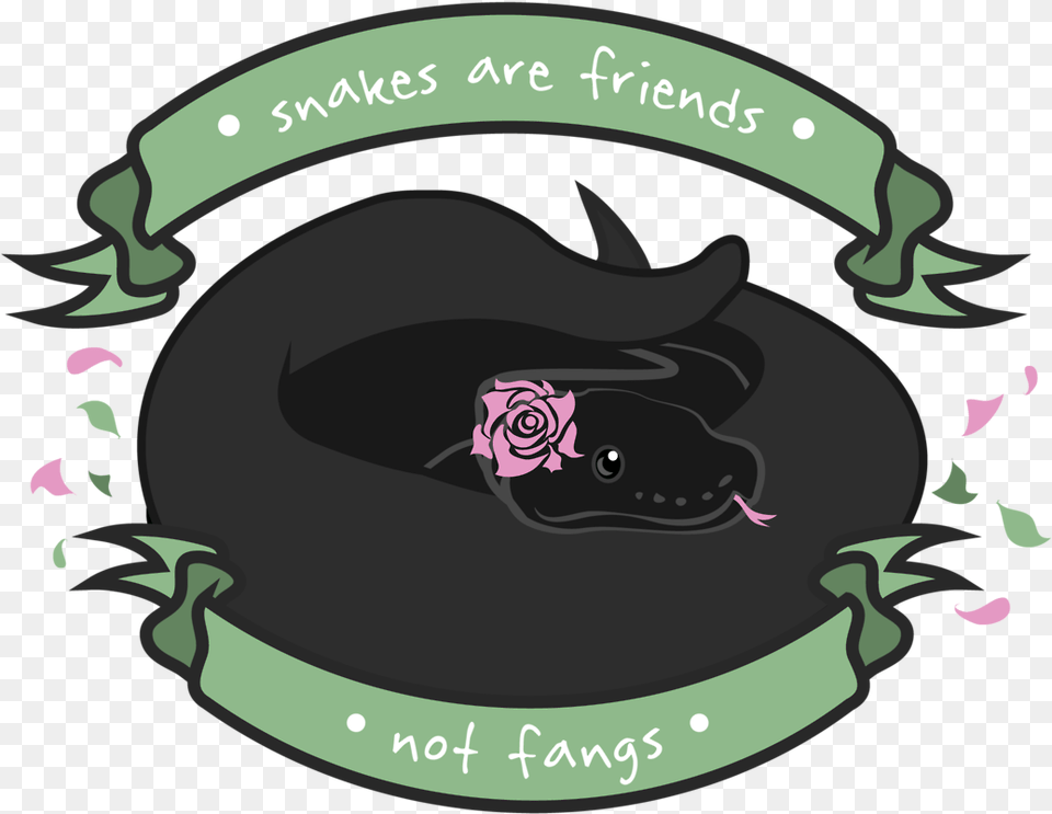 Snakes Are Friends Not Fangs By Explodinghye On Tumblr Snakes Are Friends Not Fangs, Flower, Plant, Rose, Animal Free Png Download