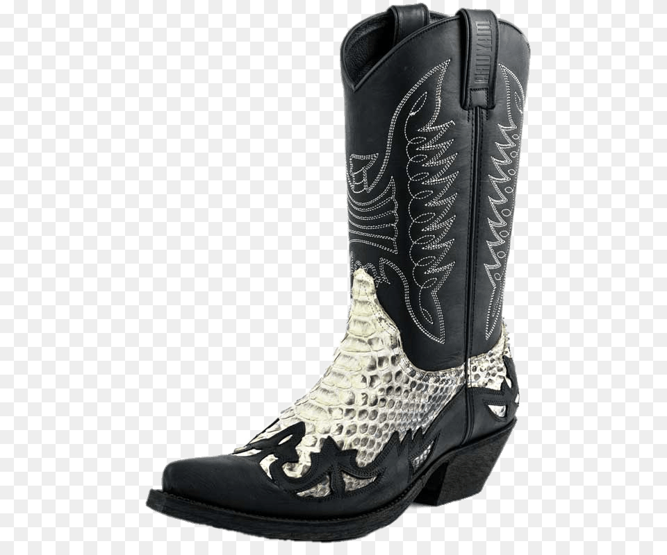 Snakeskin Black Leather Cowboy Boot, Clothing, Footwear, Shoe, Cowboy Boot Free Png Download