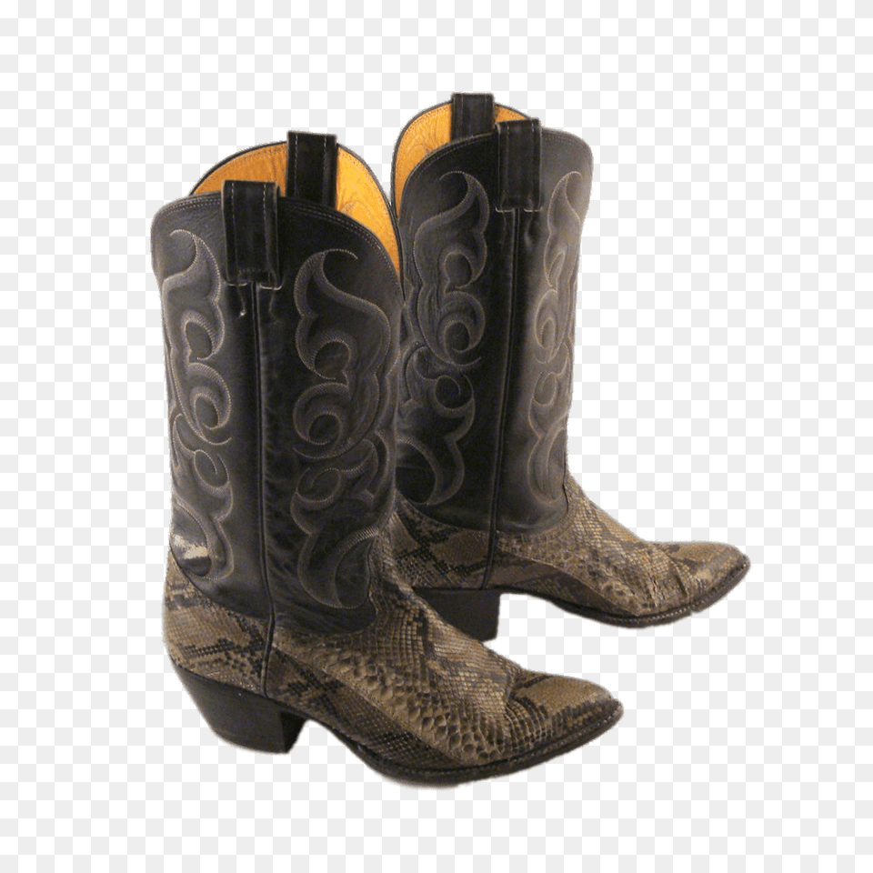 Snakeskin Cowboy Boots, Boot, Clothing, Cowboy Boot, Footwear Png