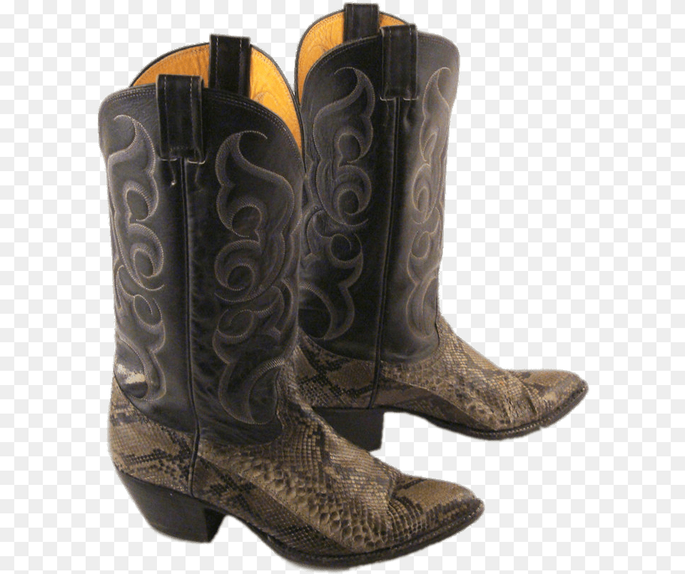 Snakeskin Cowboy Boots Cowboy Boot, Clothing, Cowboy Boot, Footwear, Shoe Free Png Download