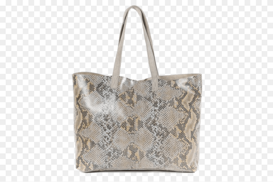 Snakeskin Effect Leather Handbag, Accessories, Bag, Tote Bag, Purse Free Png Download