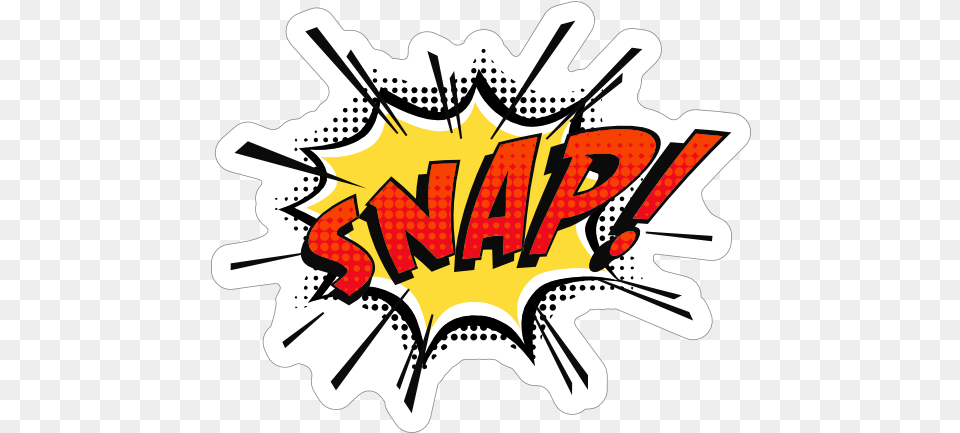 Snap Comic Sticker Illustration, Logo, Dynamite, Weapon Png