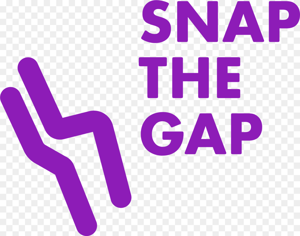 Snap The Gap Logo Gas South, Purple, Text Free Png