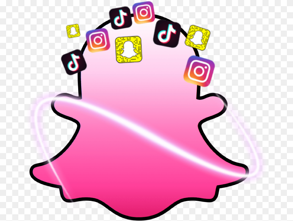 Snap Tik Tok Logo Pink, Baby, Person Free Png Download