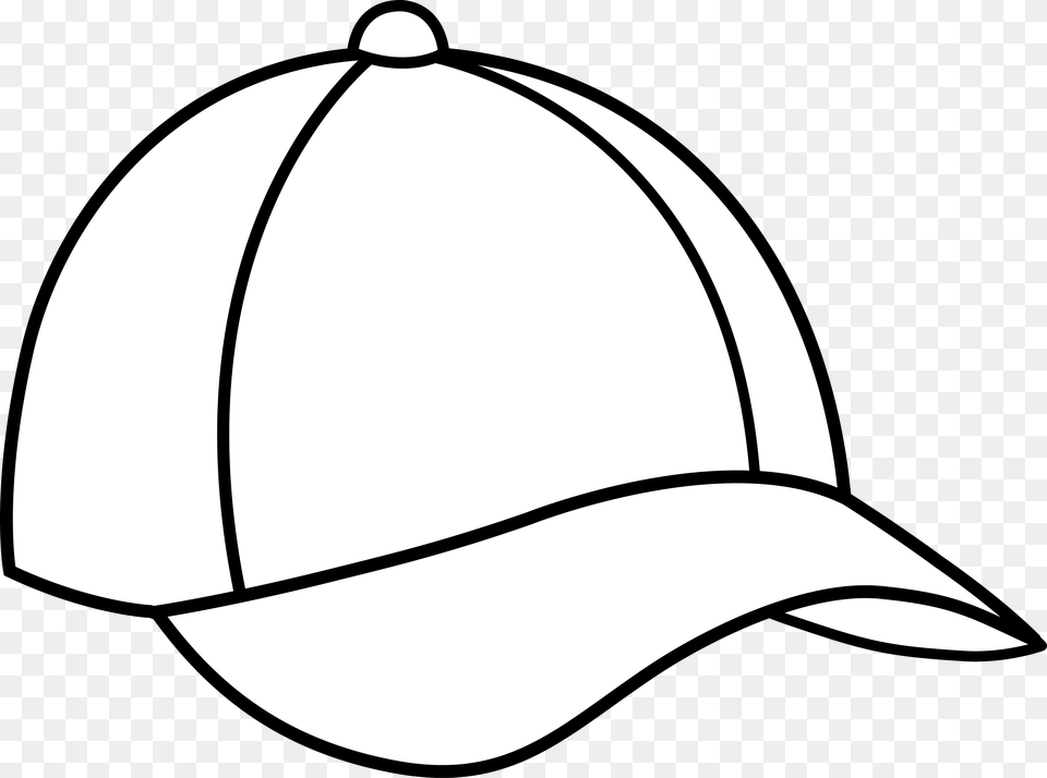 Snapback Clipart Black And White, Baseball Cap, Cap, Clothing, Hat Png Image