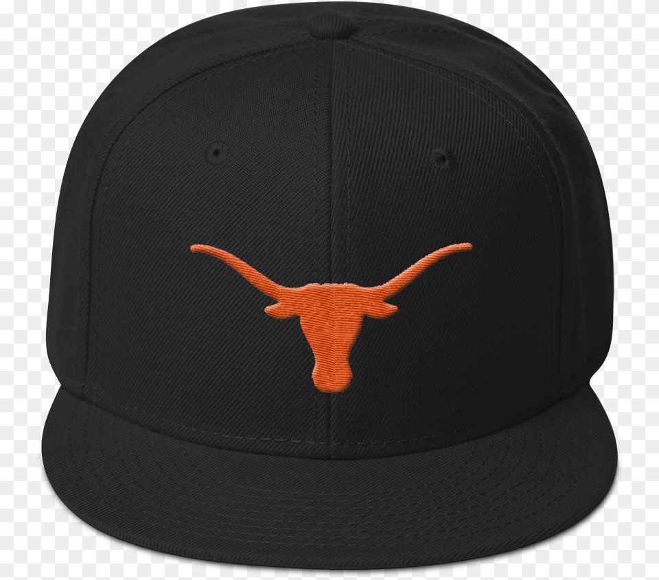 Snapback Hat With 3d Puff Logo Texas Longhorns, Baseball Cap, Cap, Clothing, Animal Free Transparent Png