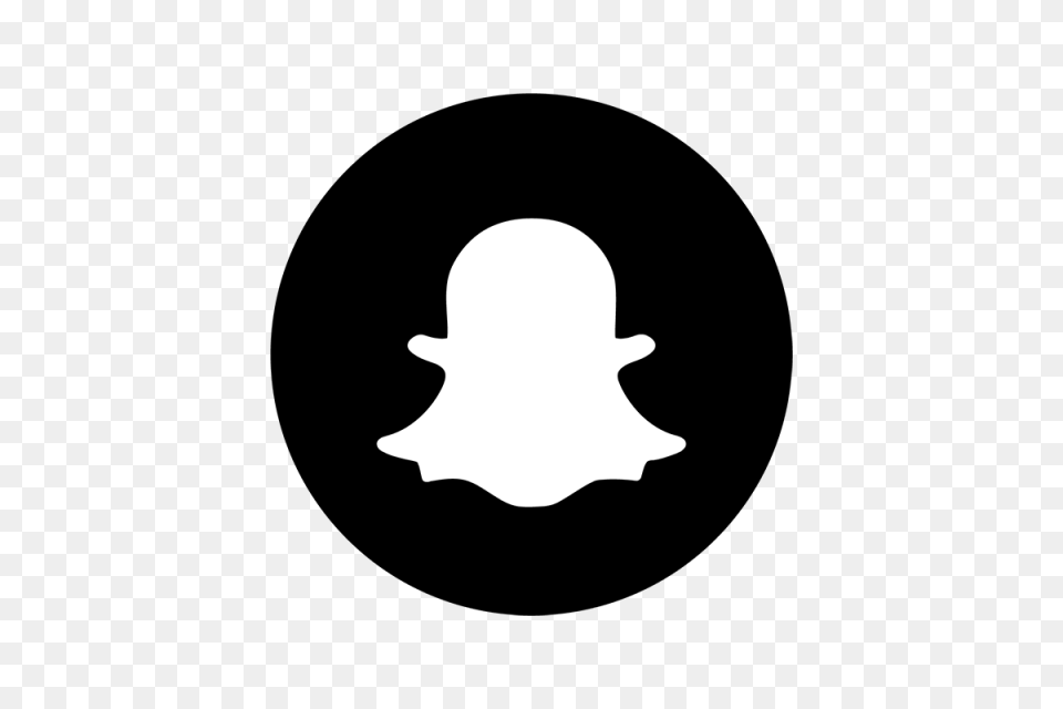 Snapchat, Logo, Stencil, Symbol, Silhouette Free Png Download