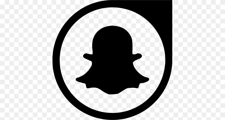 Snapchat, Gray Png Image