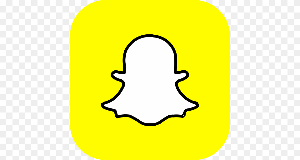 Snapchat, Logo, Sticker, Symbol, Silhouette Png Image