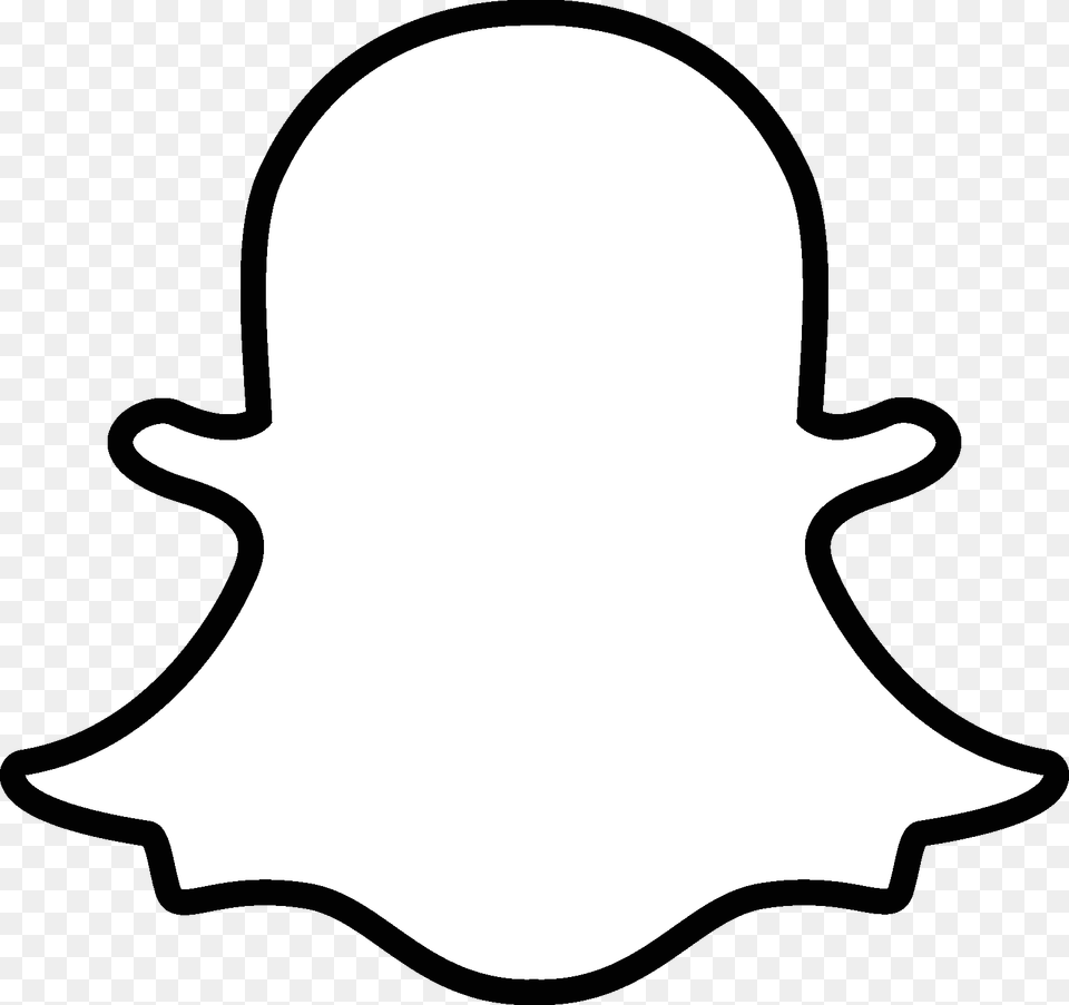 Snapchat, Silhouette, Stencil, Sticker, Clothing Free Png Download