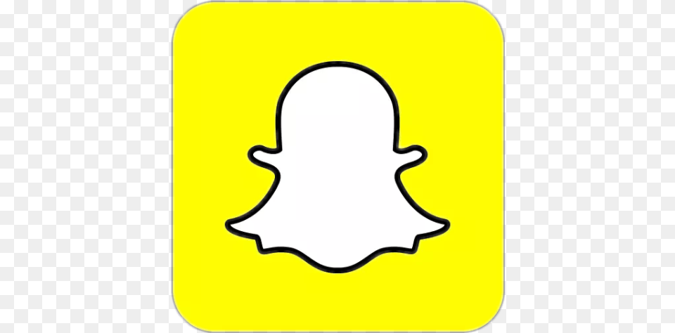 Snapchat Amarillo White, Sticker, Logo, Silhouette, Symbol Free Png Download