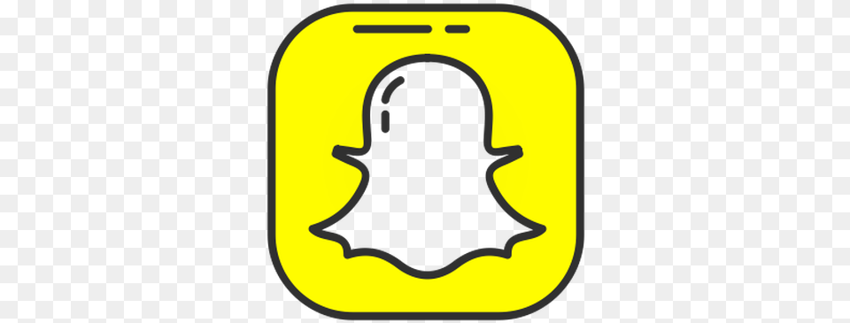 Snapchat Android App Redesign Snapchat Logo No Background, Silhouette, Symbol, Disk, Badge Free Png Download