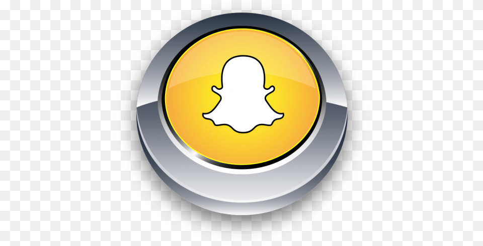 Snapchat Button Searchpng Circle, Emblem, Symbol, Logo, Disk Free Png