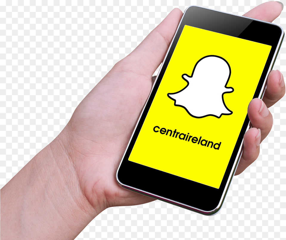 Snapchat Centra Phone With Snapchat Transparent, Electronics, Mobile Phone Free Png