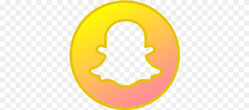 Snapchat Circle Icon Snapchat Icon, Badge, Logo, Symbol, Sign Png Image