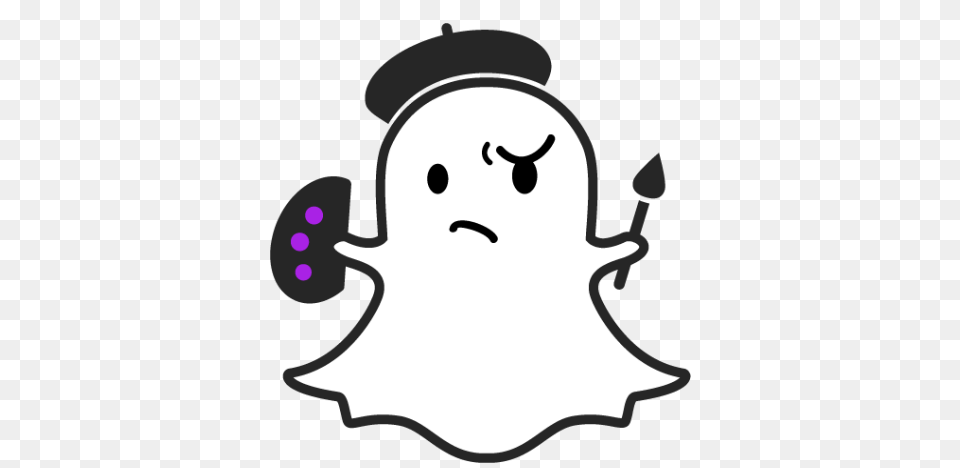 Snapchat Clipart Smiling Ghost, Nature, Outdoors, Stencil, Snow Png