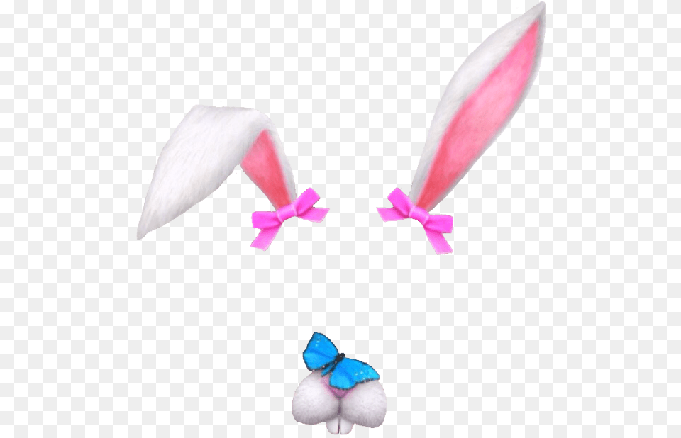 Snapchat Filter Bunny Fold Clip Arts Snapchat Bunny Ears, Flower, Petal, Plant, Accessories Free Png Download