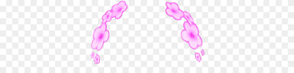 Snapchat Filter Pink Flowers Transparent, Flower, Petal, Plant, Purple Png